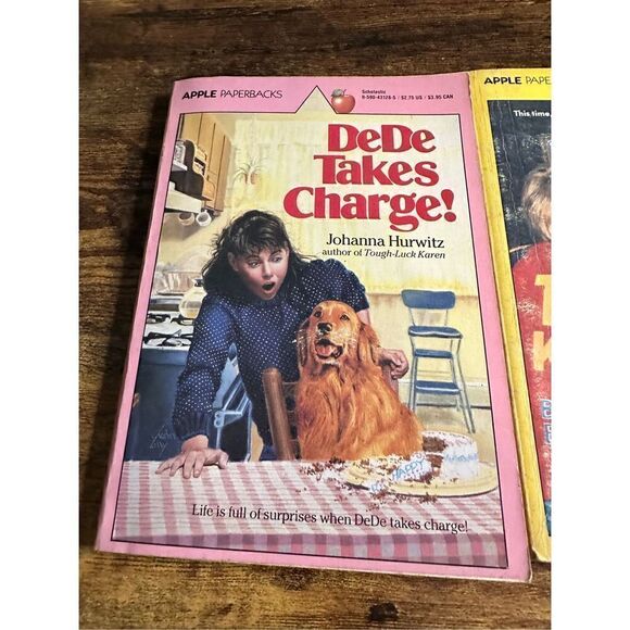 Vintage APPLE PAPERBACK 3 Book Lot DeDe Takes Charge, The TV Kids and Mysteries - Picture 2 of 11